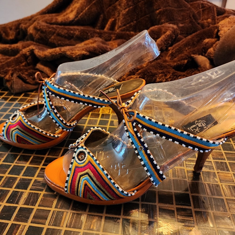 Colorful Beaded Women's Sandals